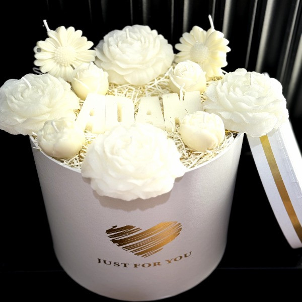 Flowers Candles  Bouquet